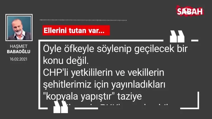 Haşmet Babaoğlu | Ellerini tutan var...