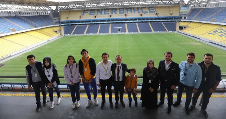 Şehit ve gazilerimizin çocukları, Fenerbahçe Stadı’nı gezdiler