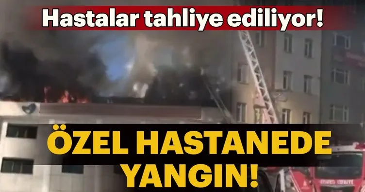 Sultanbeyli’de hastanede yangın