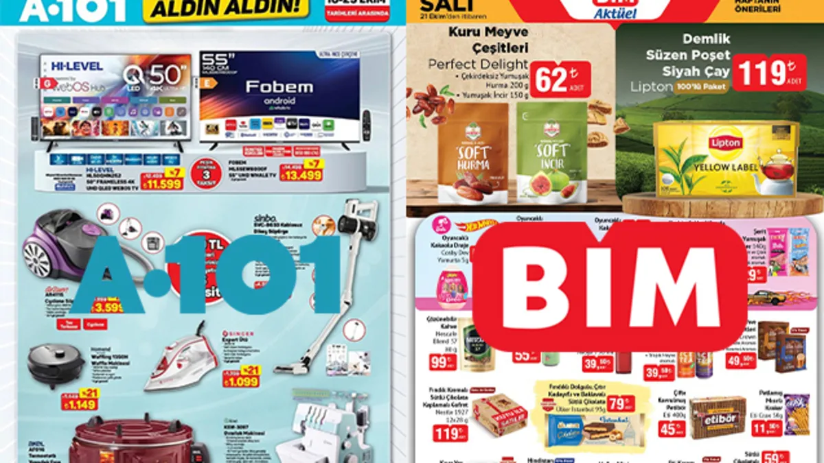 HAFTANIN İNDİRİM REYONLARI! Bu hafta marketlerde neler var? 21 - 23 Ekim A101 ve BİM aktüel ürünler kataloğu!