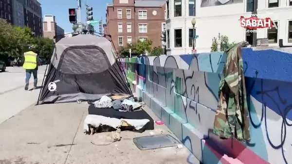 ABD'de binlerce evsiz, kış mevsimini sokaklarda karşılayacak | Video
