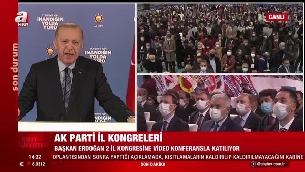 Son dakika! Başkan Erdoğan'dan AK Parti Erzurum ve Erzincan il kongrelerinde önemli açıklamalar | Video