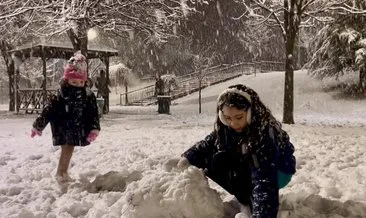 248 rakımlı ilçede etkili olan kar yağışı çocukları sevindirdi #tokat