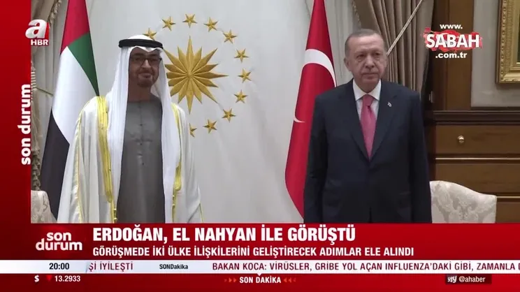 Başkan Erdoğan, El Nahyan ile görüştü