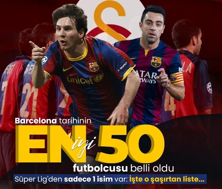 Barça tarihinin en iyi 50 futbolcusu! Süper Lig’den sadece 1 isim var