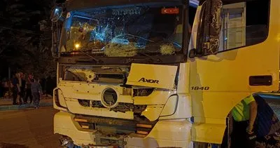 Adıyaman'da TIR refüje çarptı: 1 yaralı #adiyaman