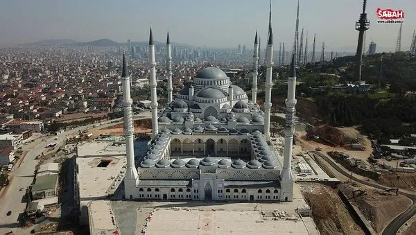 Çamlıca Camii'nin son hali görüntülendi! 58 gün sonra ibadete açılıyor