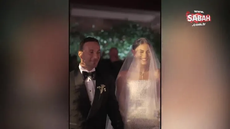 Demet Özdemir düğünden yeni görüntüleri paylaştı! İşte Demet Özdemir ve Oğuzhan Koç'un düğününden kareler | Video