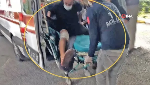 Kocaeli'de silahla vurulan yaralı şahıs sedyeden inip gazeteciye böyle saldırdı | Video