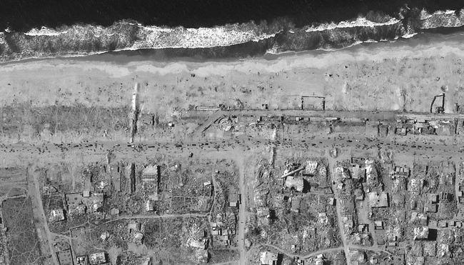 Gazze’den geriye enkaz kaldı! Terör devleti İsrail’in vahşeti uydudan görüldü