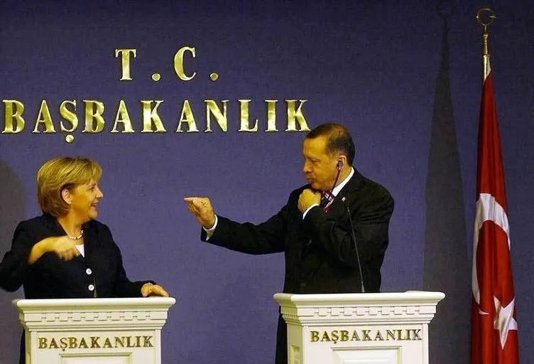 Erdoğan ve Merkel Fotoğrafları