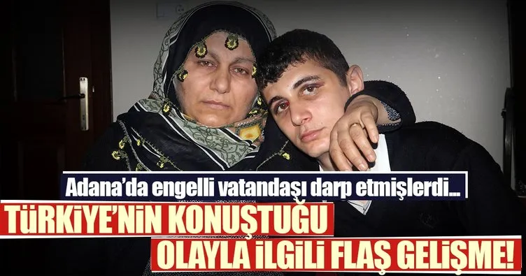 Son dakika: Adana’da engelli vatandaşı darp edenler tutuklandı