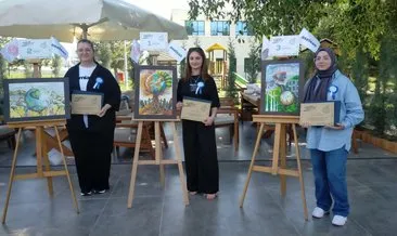 Ağrılı Zeynep Çetin, Yeşil Geleceğim, Ailem ve Ben resim yarışmasında Türkiye birincisi oldu