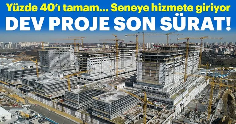 Başakşehir Şehir Hastanesi inşaatı hızla yükseliyor