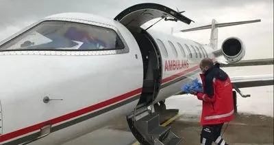 Uçak ambulans Semira bebek için geldi