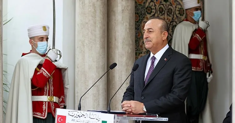 Bakan Çavuşoğlu Cezayir Cumhuraşkanı ile görüştü!