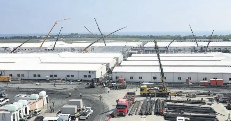 Pandemi hastanesinin büyük bölümü tamamlandı