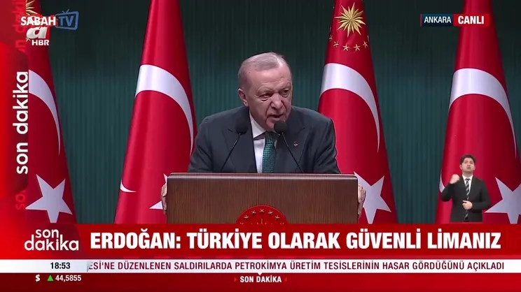 Kabine Toplantısı'nın ardından Başkan Erdoğan'dan açıklamalar!