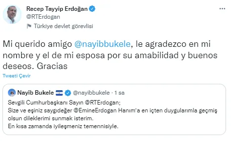 Siyasilerden gelen geçmiş olsun mesajlarına Başkan Erdoğan'dan teşekkür!
