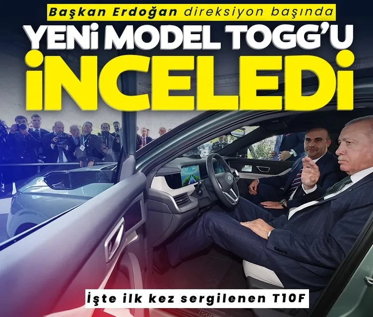 Son dakika: Başkan Erdoğan Togg’un yeni modeli T10F’i inceledi