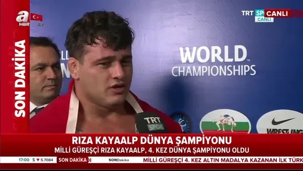 Rıza Kayaalp 4 kez üst üste Dünya Şampiyonu olan ilk Türk güreşçi oldu!