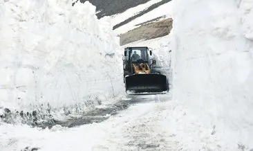 Nemrut’ta 10 metrelik kar tüneli