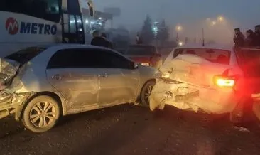 Afyonkarahisar’da zincirleme trafik kazası! 20 araç birbirine girdi