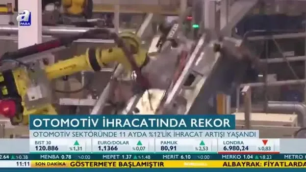 Otomotiv ihracatında rekor!