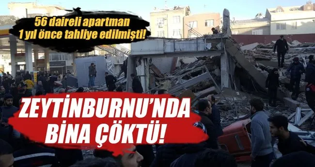 Son dakika: İstanbul Zeytinburnu’nda 6 katlı bir bina çöktü!