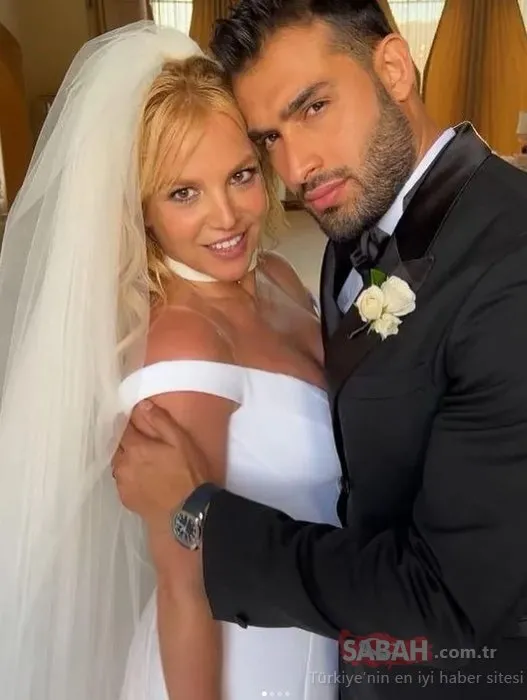Britney Spears ve Sam Asghari dün evlendi! Britney Spears’ın eski kocası düğünü bastı!