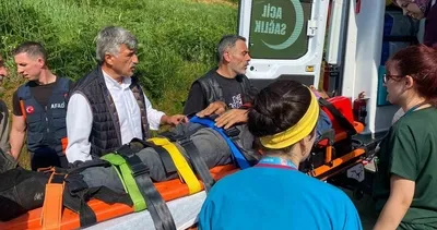 İlkel teleferik kazası: 1 yaralı