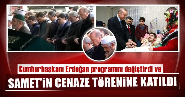 Cumhurbaşkanı Erdoğan, kas hastası genç Abdullah Samet Demir’in cenaze törenine katıldı
