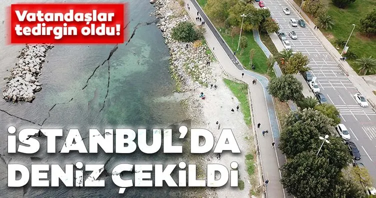 SON DAKİKA HABER: İstanbul’da deniz çekildi! Vatandaşlarda deprem tedirginliği yaşandı