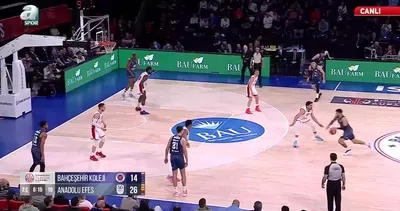 Bahçeşehir Koleji 24-41 Anadolu Efes 2. Periyot Sonucu