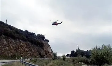 Yunanistan’da helikopter düştü
