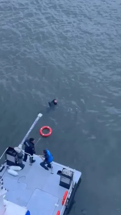 İstanbul’da korku dolu anlar! Haliç Metro Köprüsü’nden düştü! İşte o anlar...