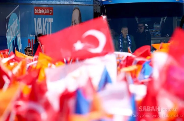 Cumhurbaşkanı Erdoğan, Erzurum'da böyle karşılandı