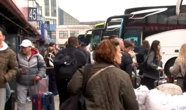 Büyük İstanbul Otogarı'nda bayram hareketliliği #istanbul