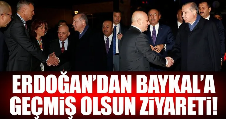 Cumhurbaşkanı Erdoğan’dan Deniz Baykal’a ziyaret!