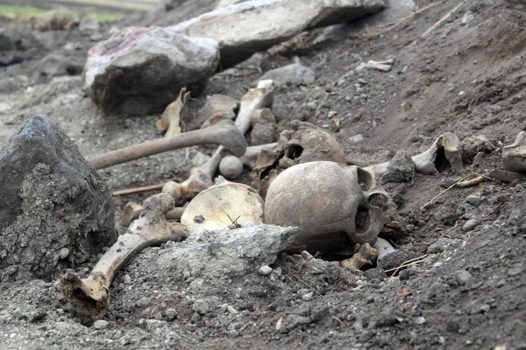 Ardahan’da boş arazide insan kemikleri bulundu