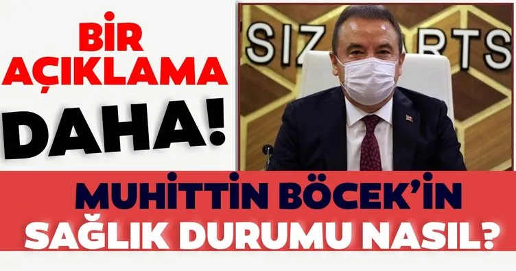 Son dakika: Yoğun bakımda koronavirüs tedavisi gören Muhittin Böcek’in sağlık durumu nasıl? Bir açıklama daha geldi...