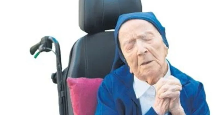Fransız rahibe dünyanın en yaşlısı oldu