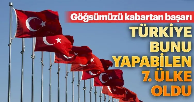 Türkiye’den göğsümüzü kabartacak başarı