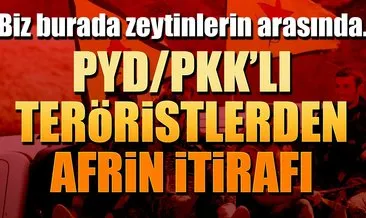 PYD/PKK’lı teröristlerde Afrin itirafı