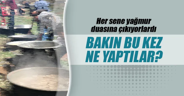 Geçen yıl yağmur duası eden Şanlıurfa’lılar bu yıl şükür duası yaptı