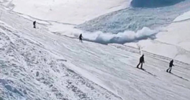 Palandöken’de çığ paniği