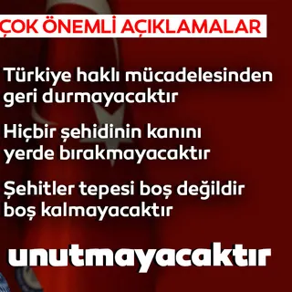 Son Dakika Haberi: Başkan Recep Tayyip Erdoğan'dan çok önemli açıklama: Türkiye şehidinin kanını yerde bırakmayacaktır