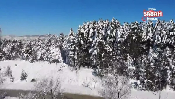 Kar yağışı sonrası kentte kartpostallık görüntüler ortaya çıktı | Video