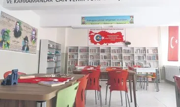 1560 km yol katettiler şehit polisin okuluna kütüphane açtılar