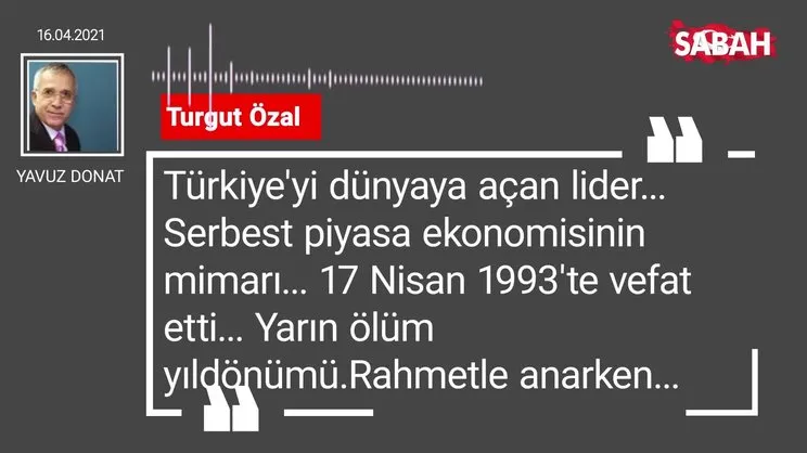 Yavuz Donat | Turgut Özal